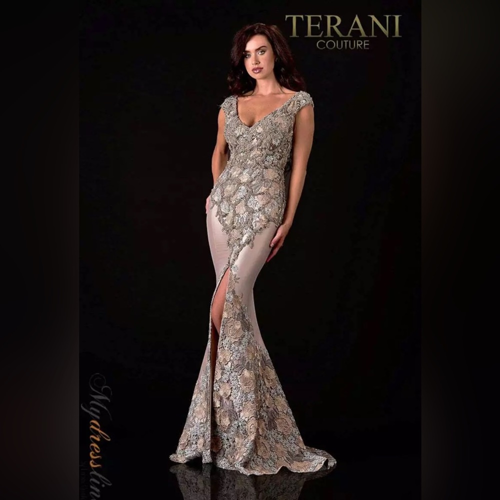 New Terani Couture Dress 2111M5302 size 12